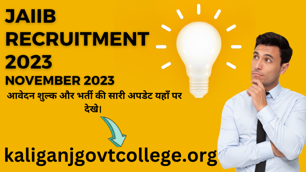 JAIIB November Recruitment 2023 Poster Image