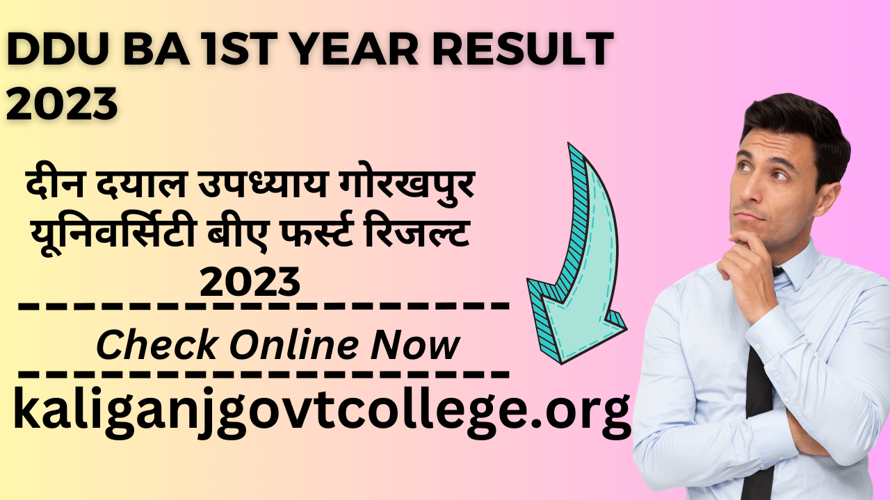 DDU BA 1st Year Result 2023