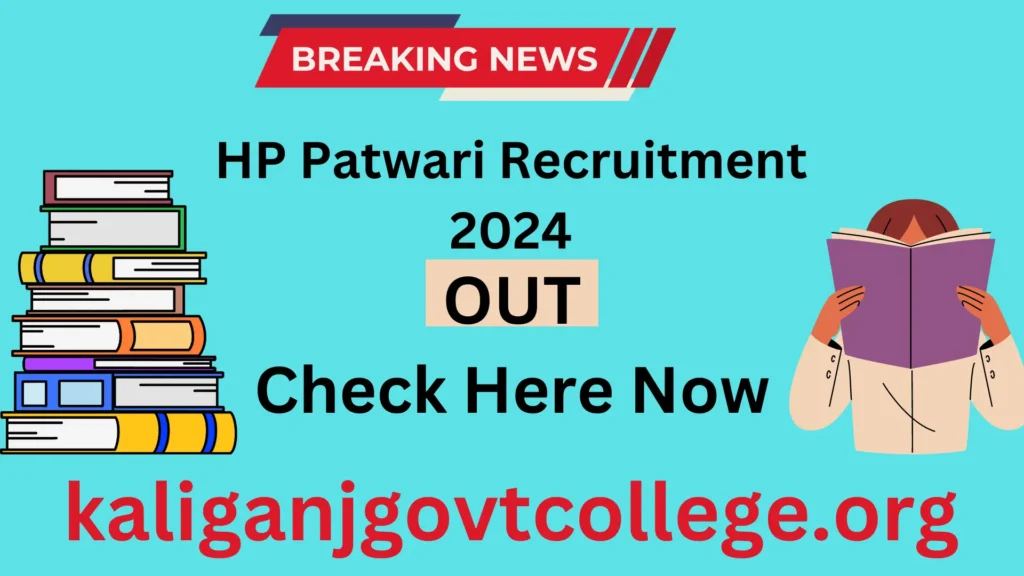 HP Patwari Recruitment 2024