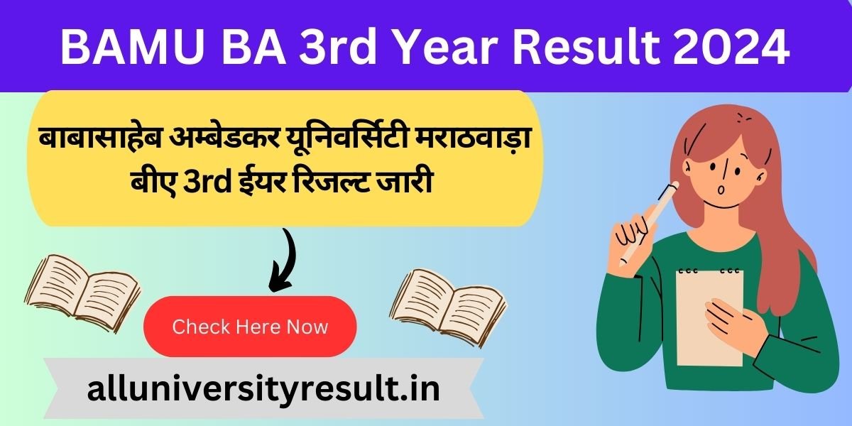 BAMU BA 3rd Year Result 2024