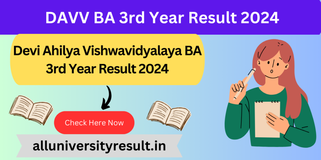 DAVV BA 3rd Year Result 2024