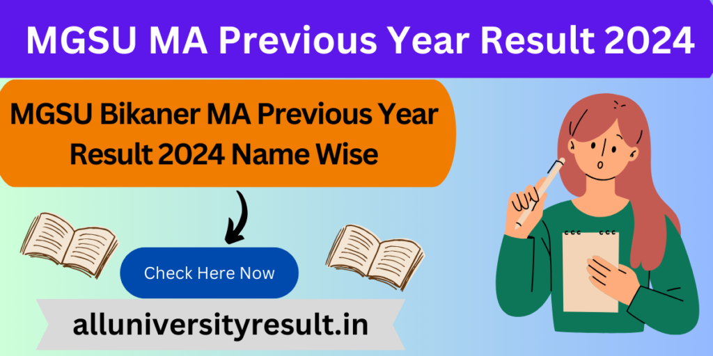MGSU MA Previous Year Result 2024