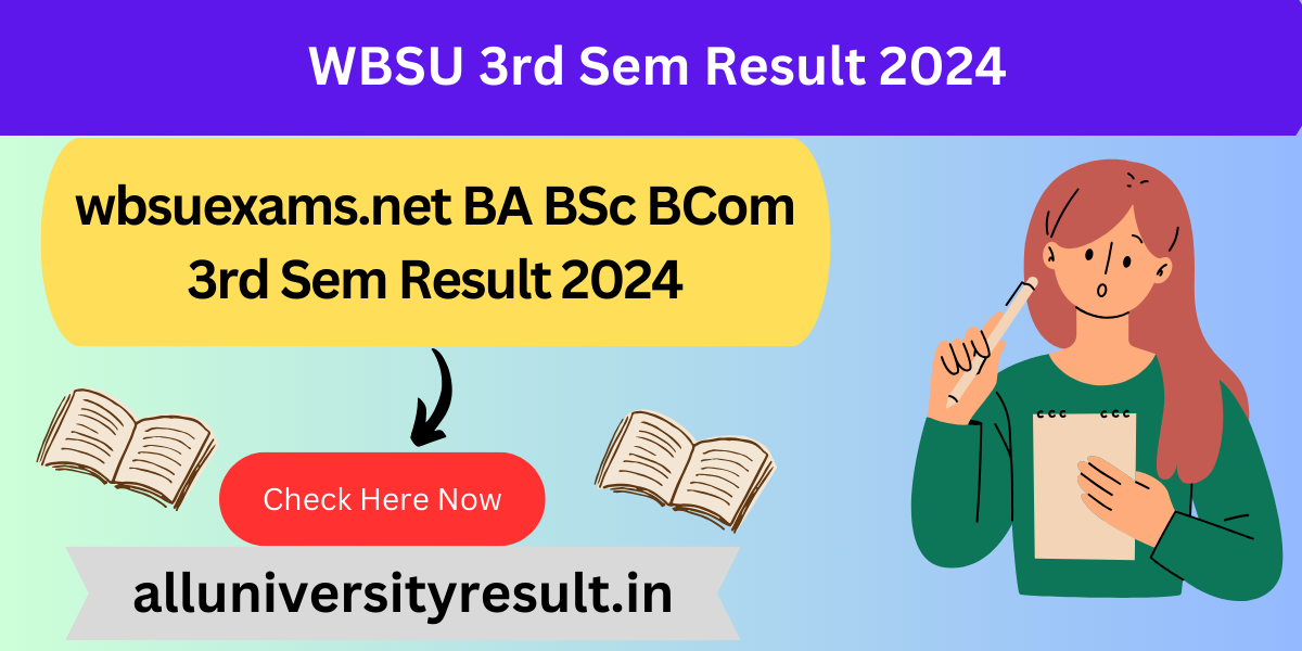 WBSU 3rd Sem Result 2024